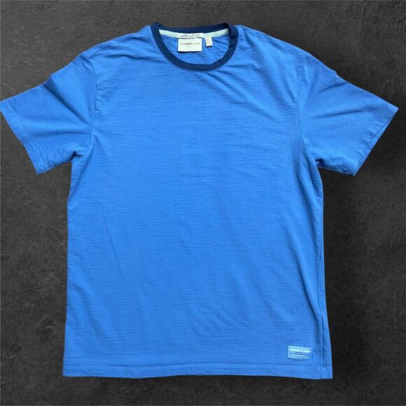 Scotch & Soda Amsterdam Classic Fit Baby Blue Casual Tee Men's Size Large - Picture 1 of 8